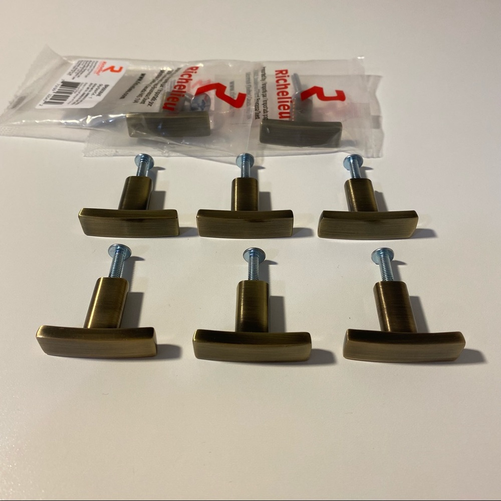 (10) 38mm Drawer Handles/ Knobs - Brushed Bronze